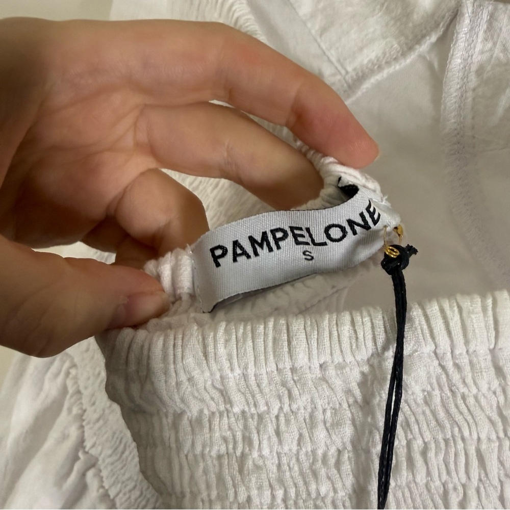 NWT Pampelone Caliope White Strapless Mini Dress Small - Picture 6 of 6